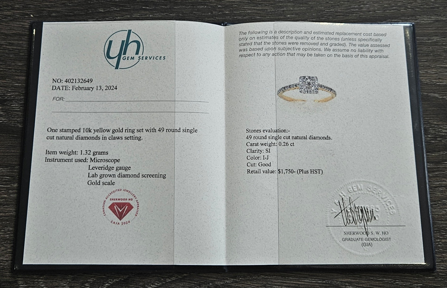 10Kt Gold Diamond Ring