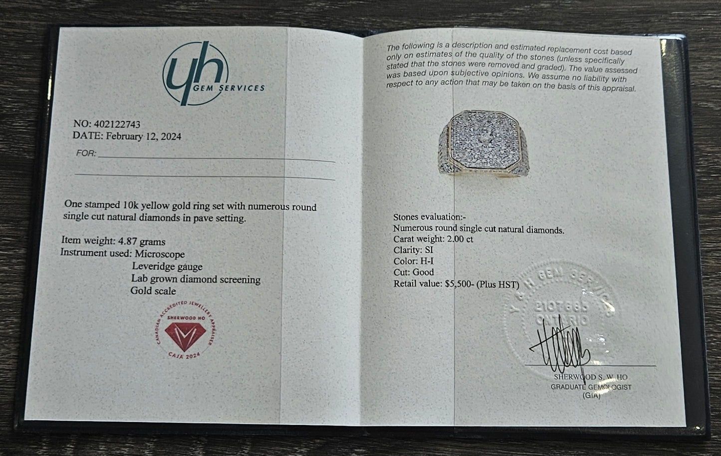 10Kt Gold Diamond Ring