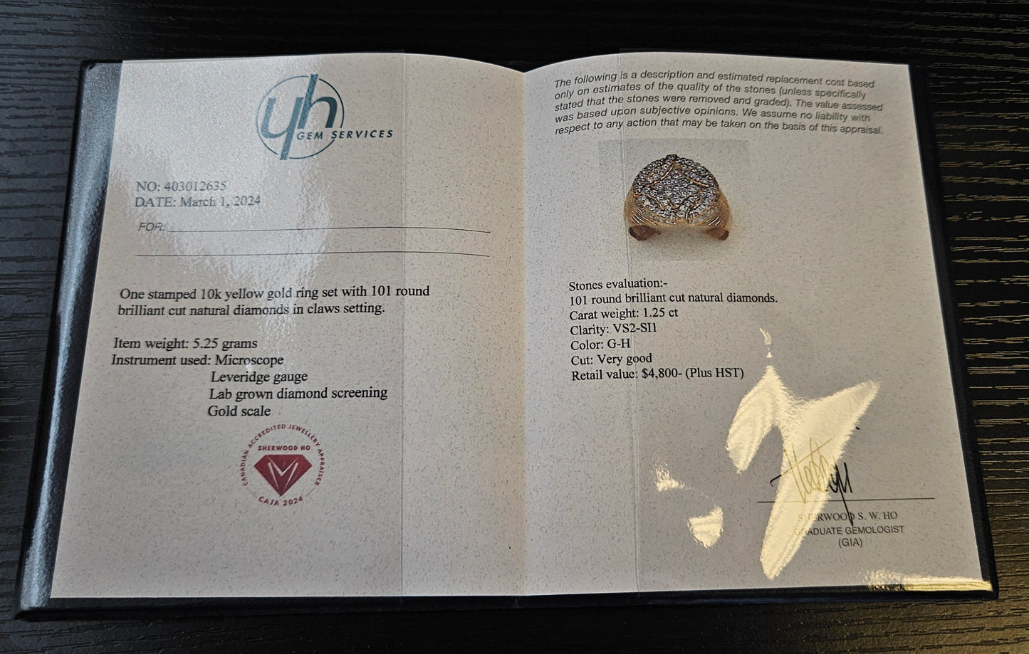 10Kt Gold Diamond Ring