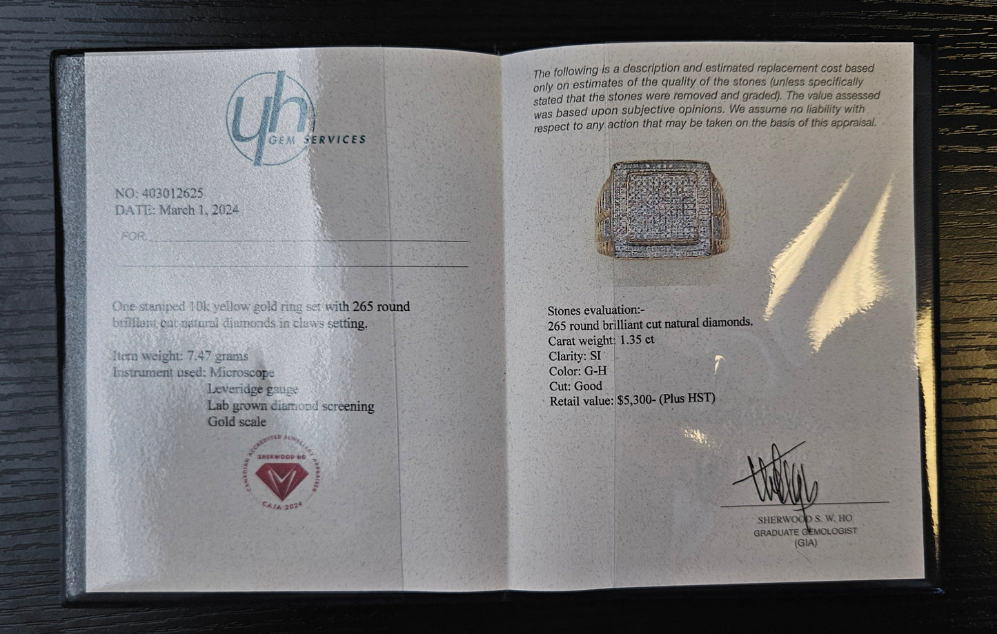 10Kt Gold Diamond Ring