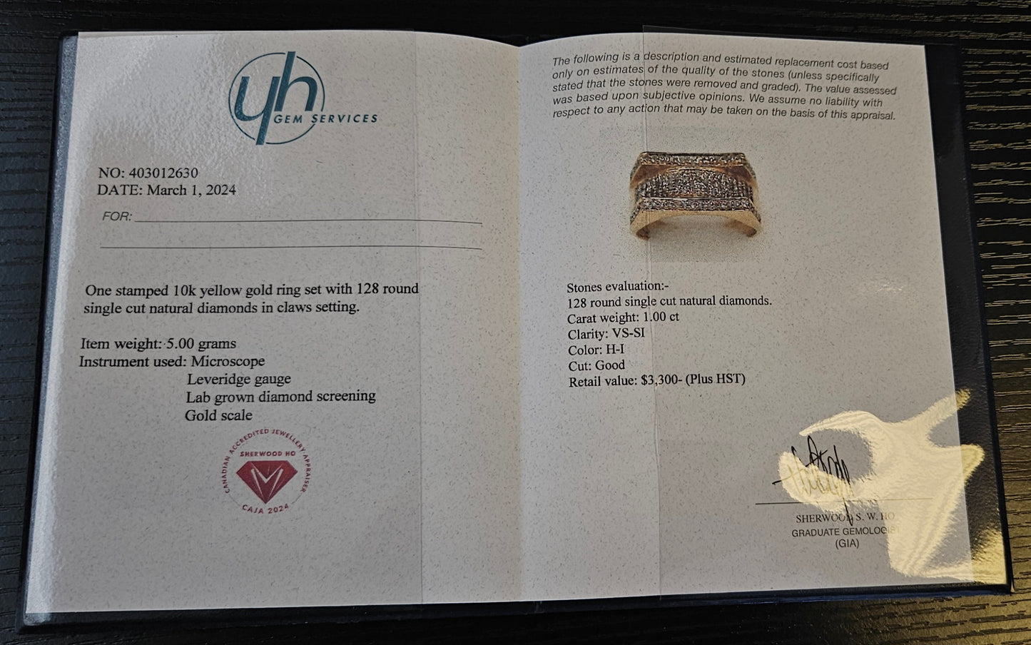 10Kt Gold Diamond Ring