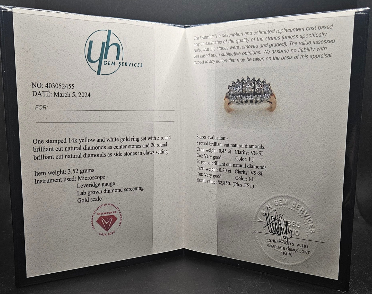 14Kt Gold Diamond Cluster Ring