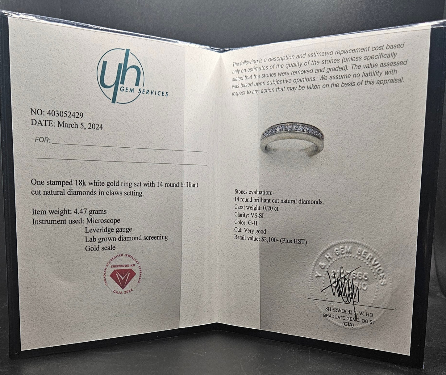 18Kt White Gold Diamond Ring