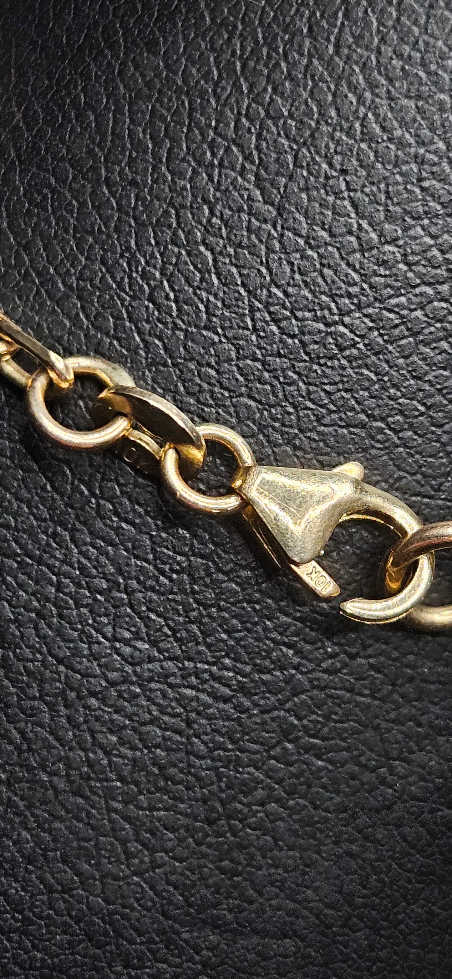 10Kt Gold 7" 14.7mm VNC Bracelet