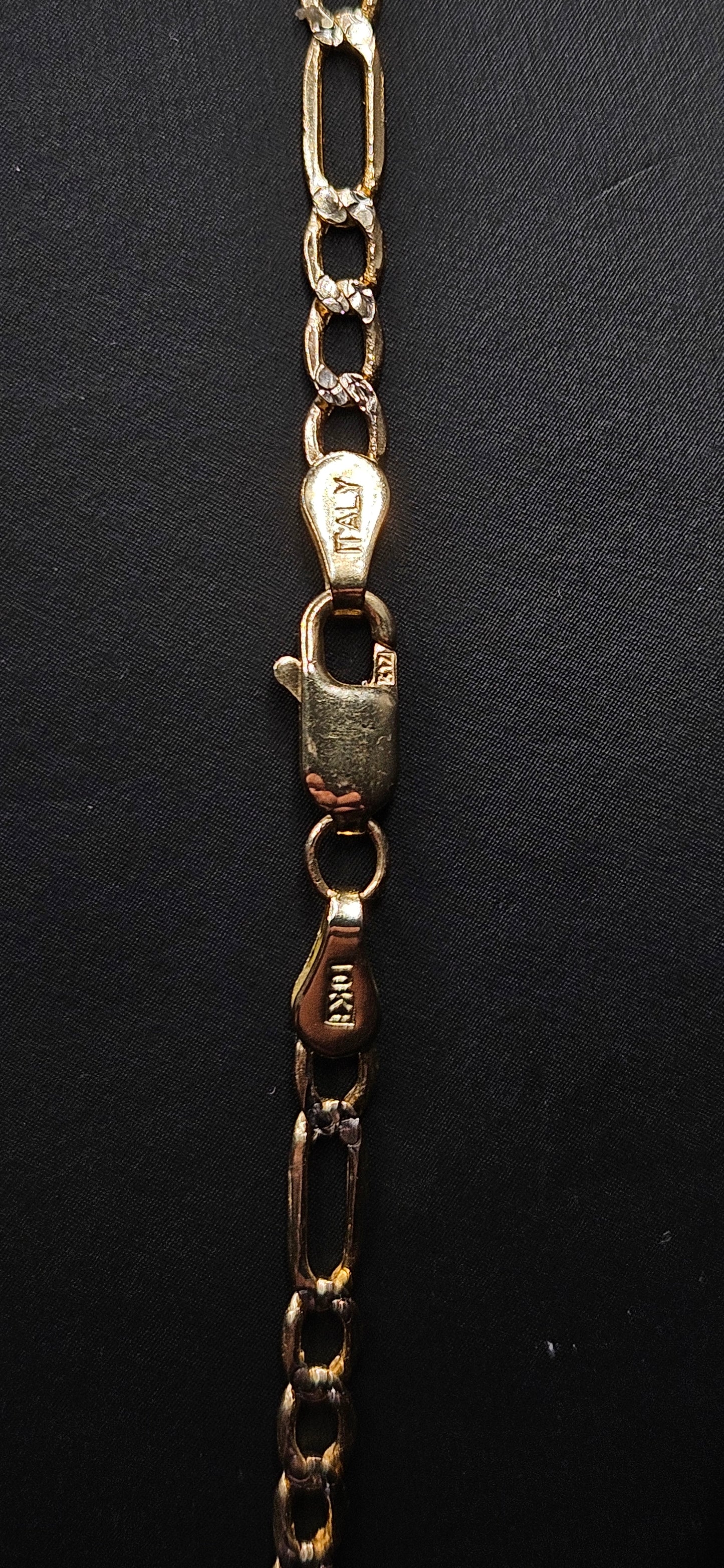 10Kt Rose Gold 23" 3.1mm Figaro Link Chain