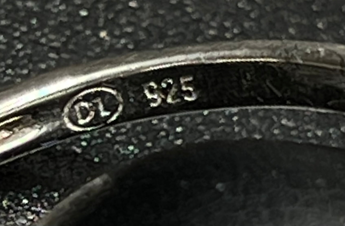 925 Sterling Silver Blue Solitaire Square Ring