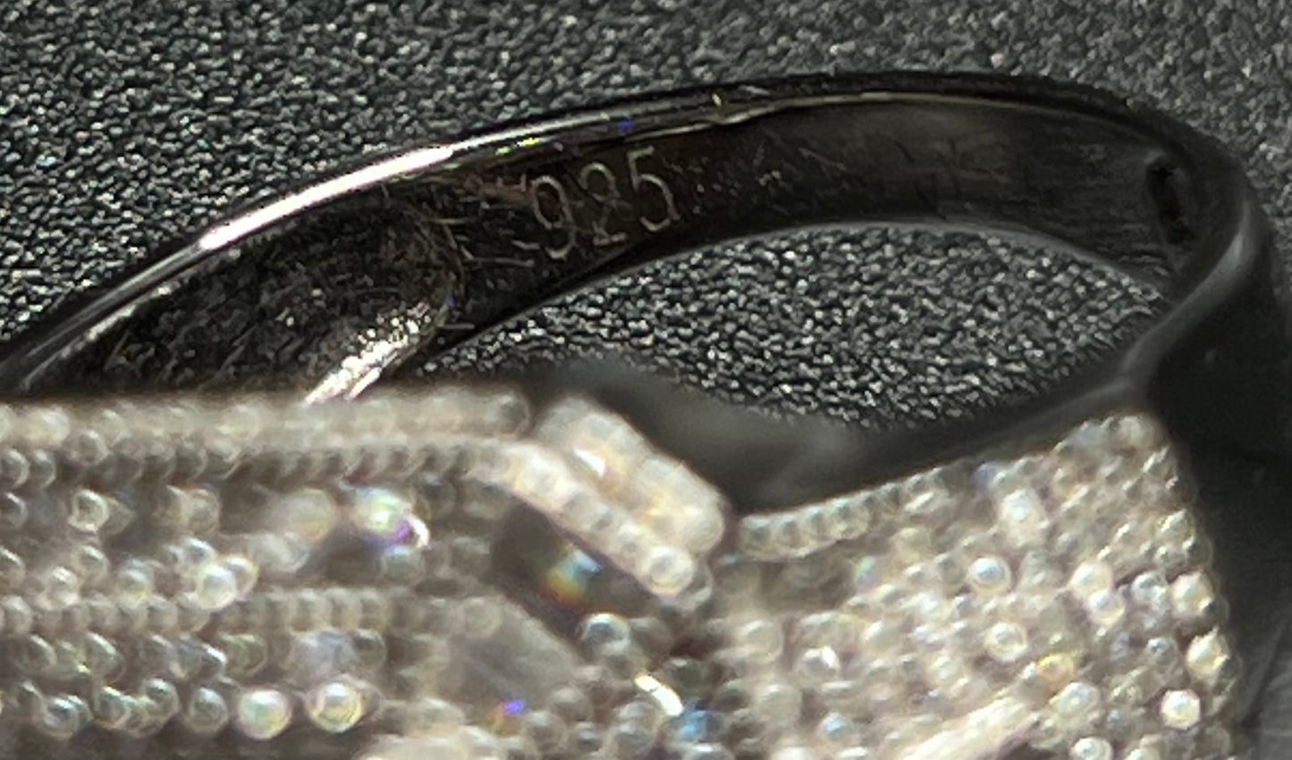 925 Sterling Silver Square Ring