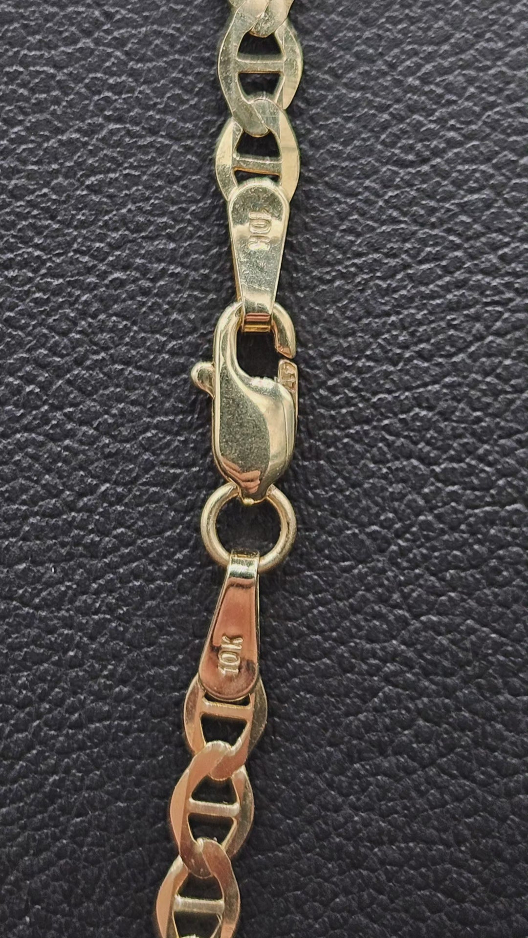 10Kt Gold 22" 3.1mm Mariner Link Chain