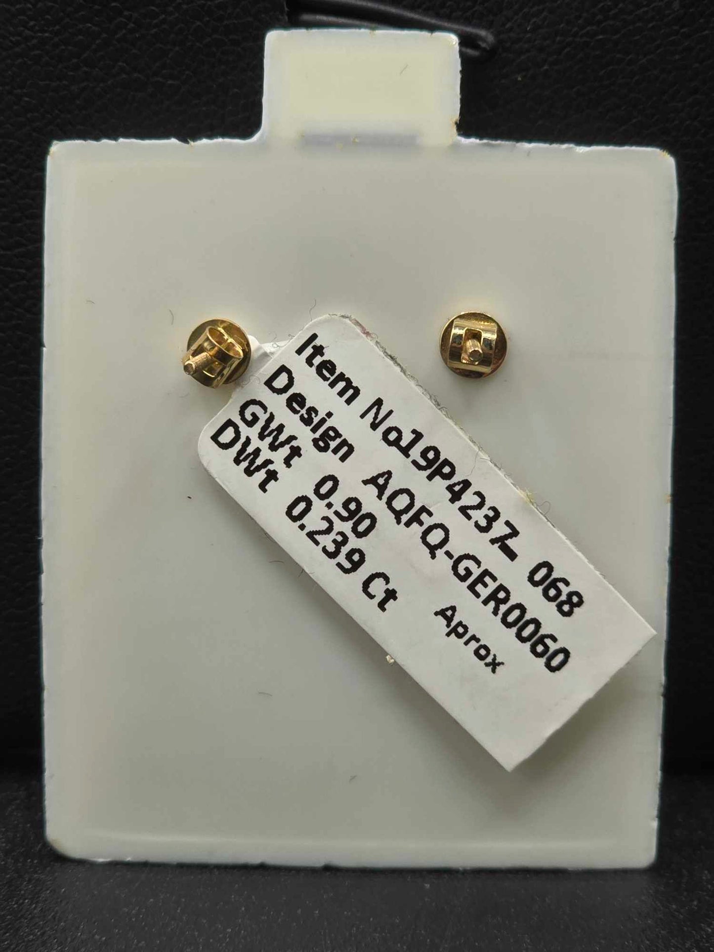 10Kt Gold Diamond Oval Earrings