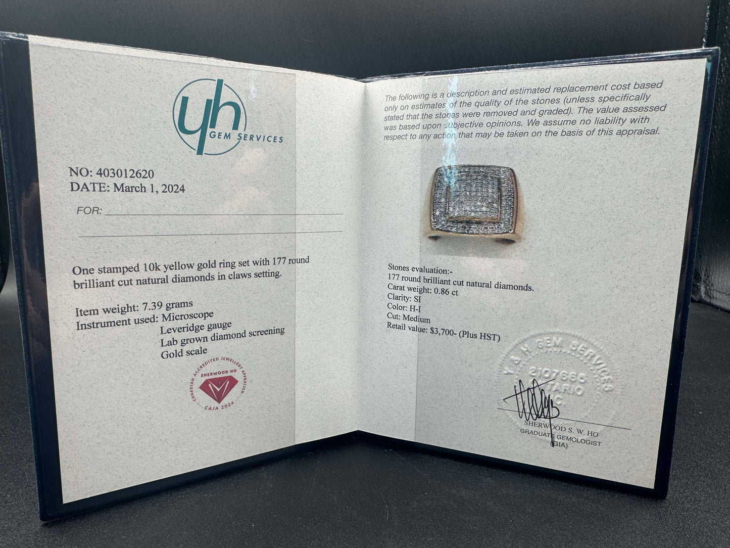 10Kt Gold Diamond Ring