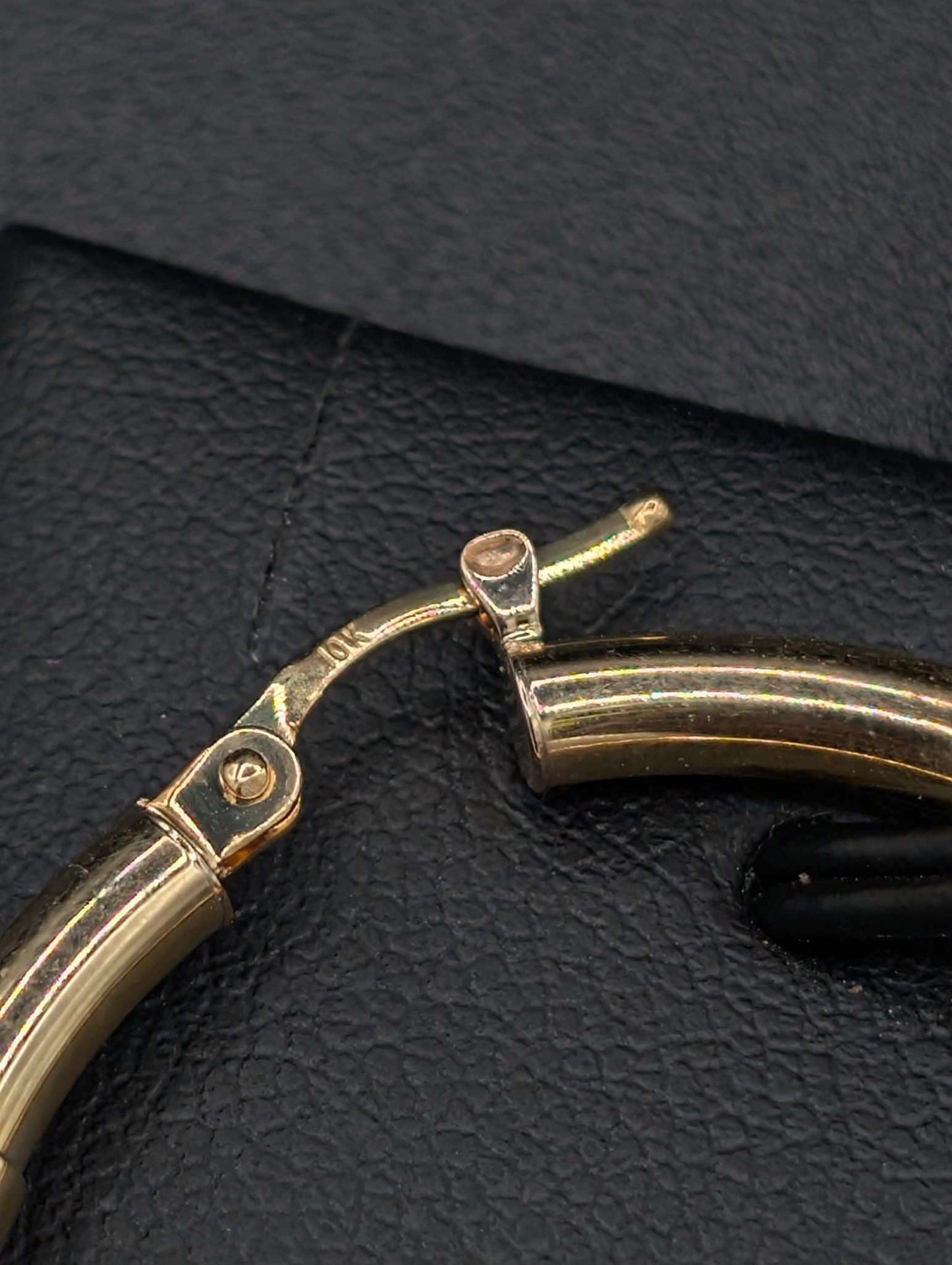 10Kt Gold 35.2mm Hoop Earrings