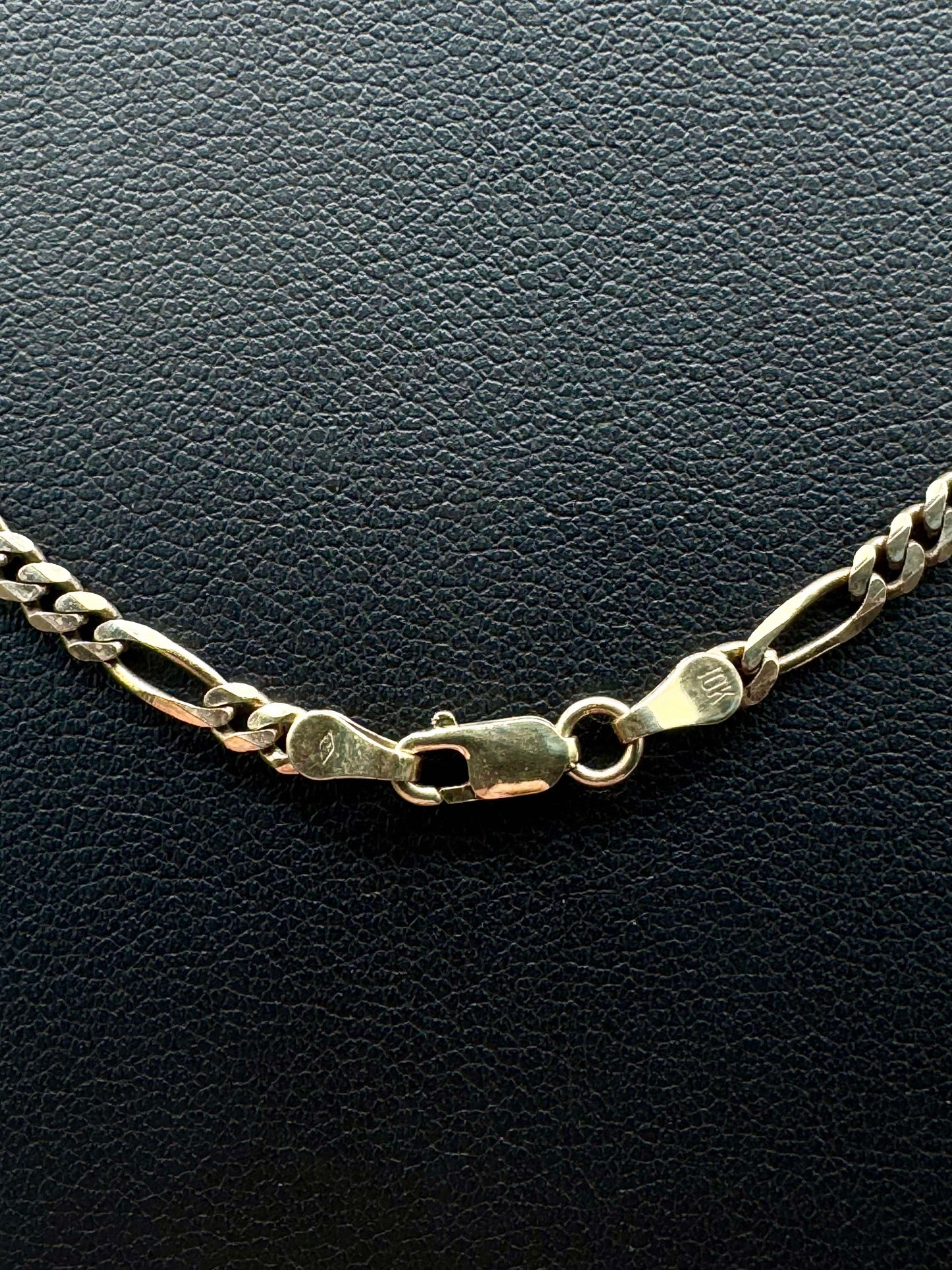 10Kt Gold 24" 4mm Figaro Link Chain