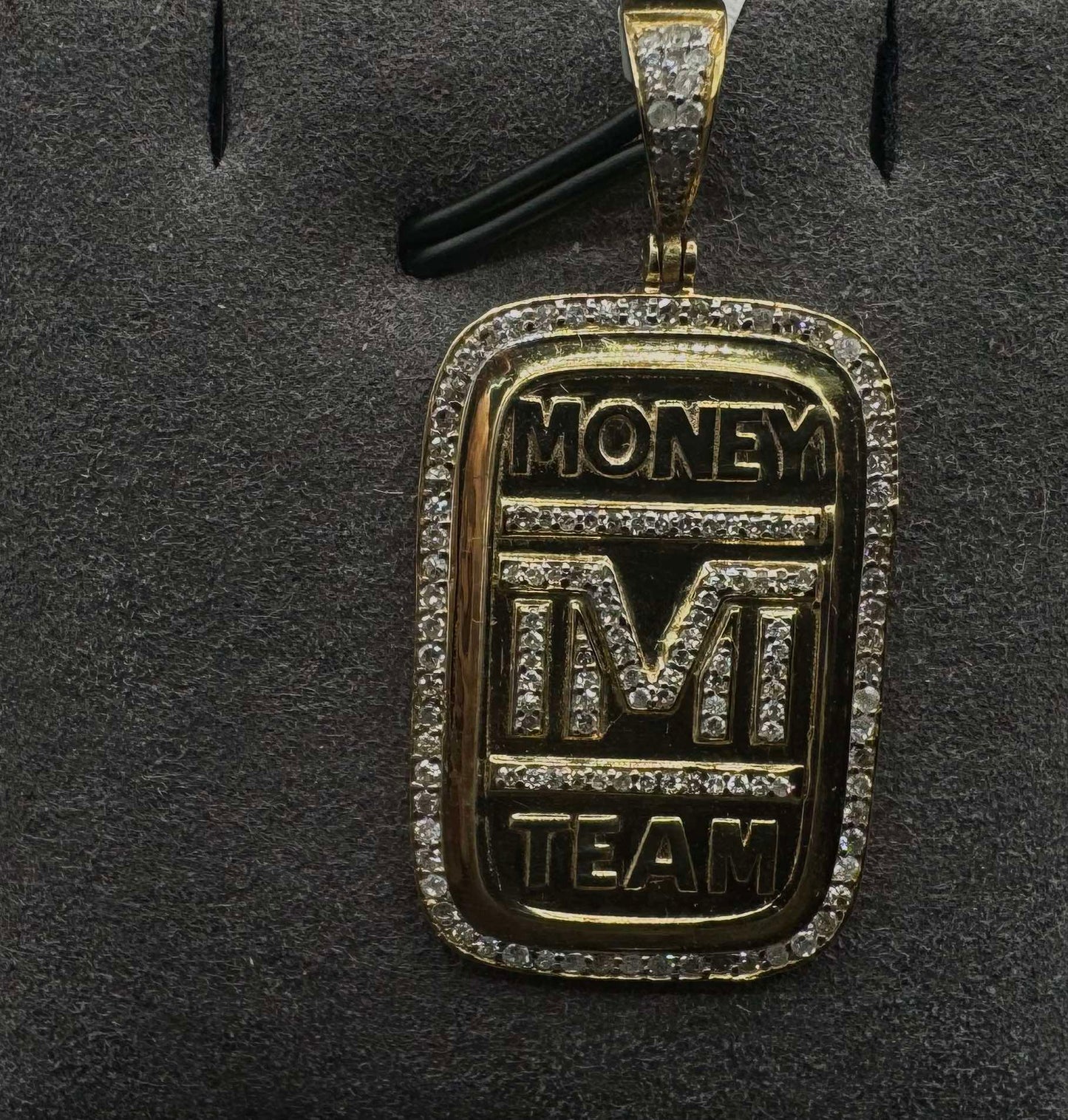10Kt Gold Diamond Money Team Pendant