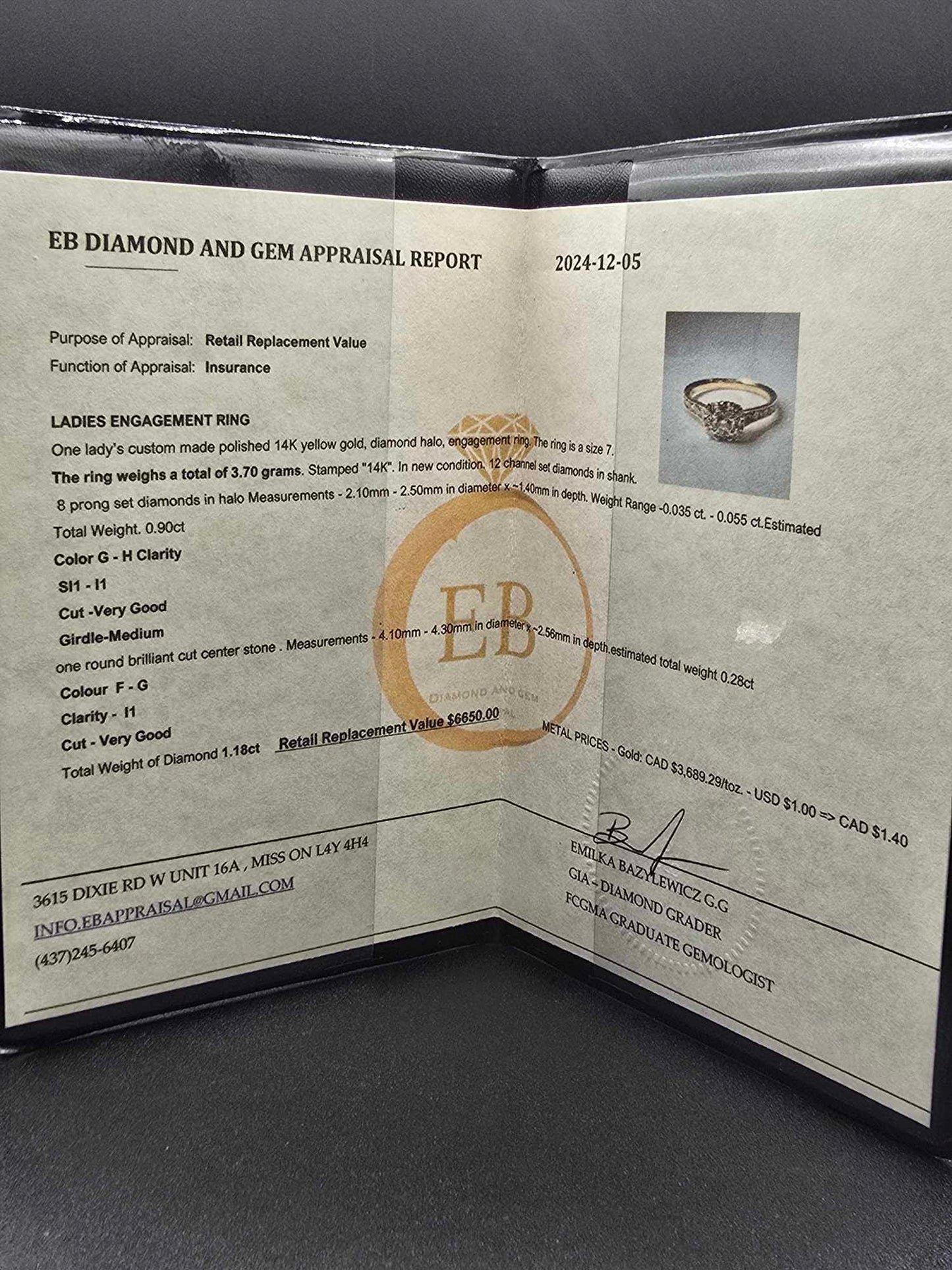 14Kt Gold Diamond Engagement Ring