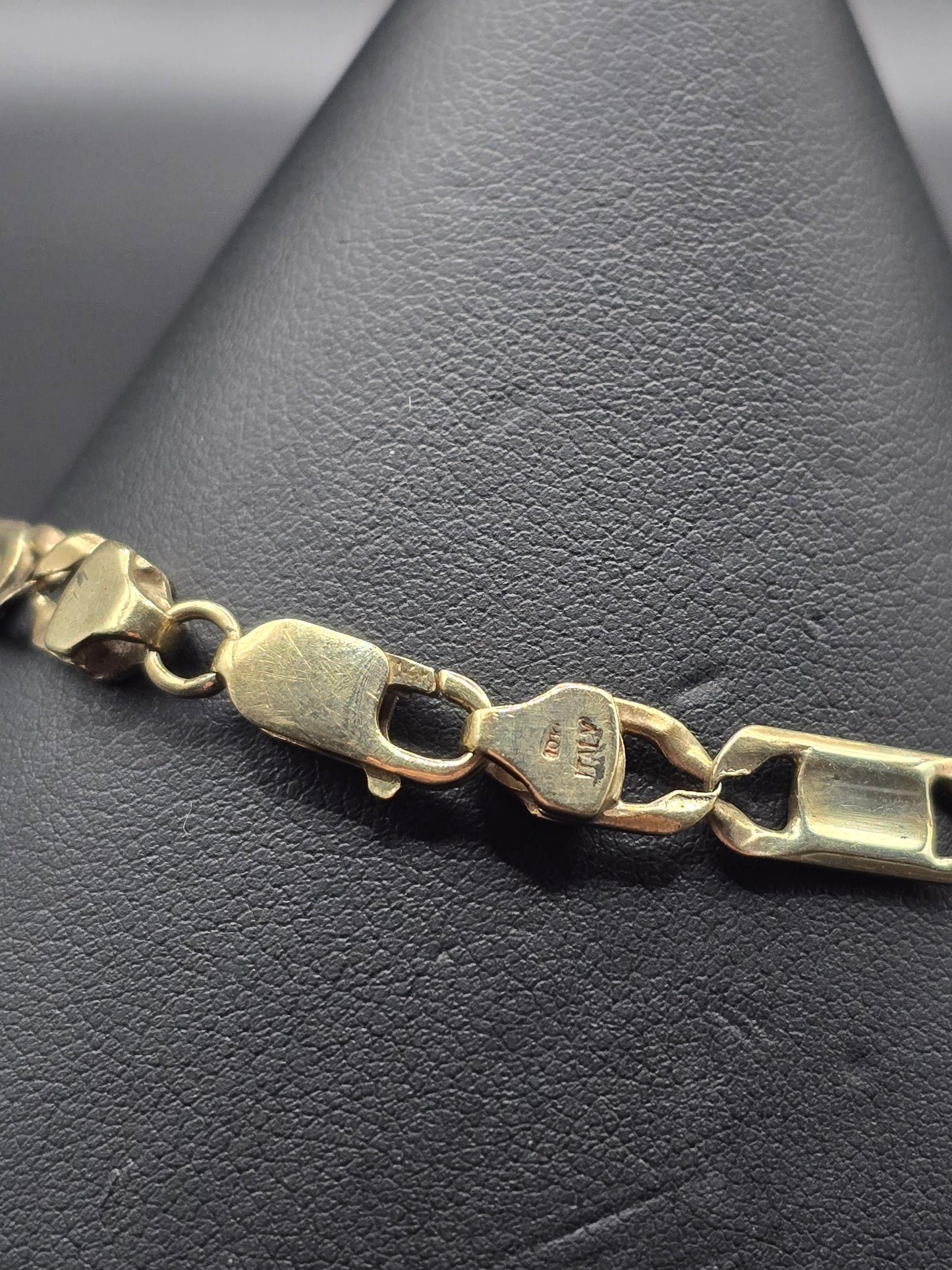 10kt Gold 6mm 9.25" Unique Braclete
