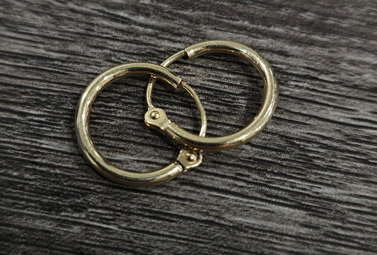 10Kt Gold 14mm Hoop Earrings