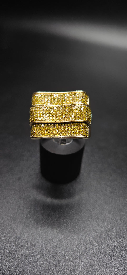 10Kt Gold Canary Diamond Ring