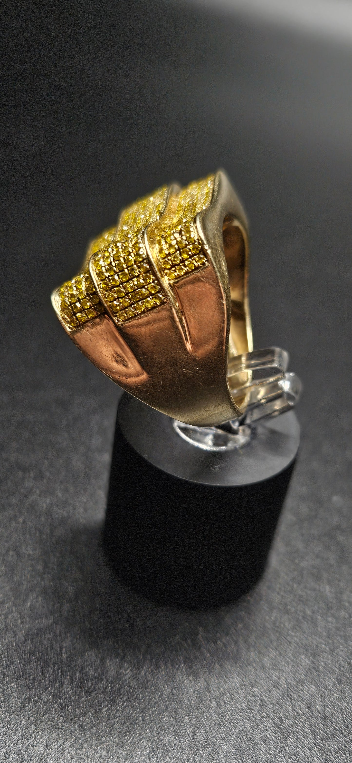 10Kt Gold Canary Diamond Ring