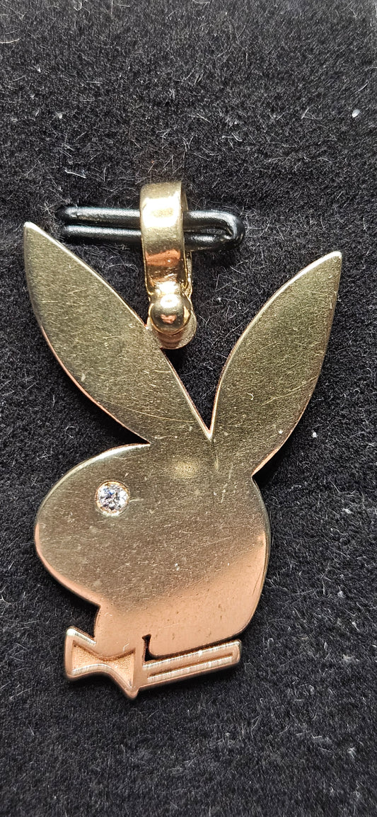 10Kt Gold Bunny Pendant