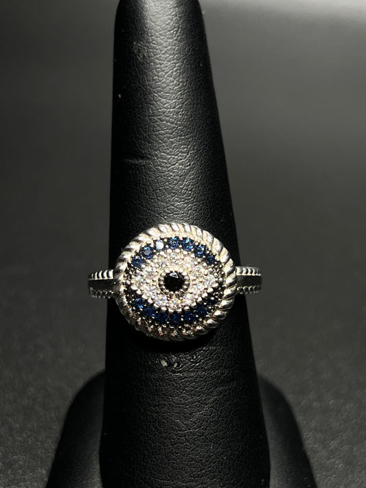 925 Sterling Silver Eye Ring