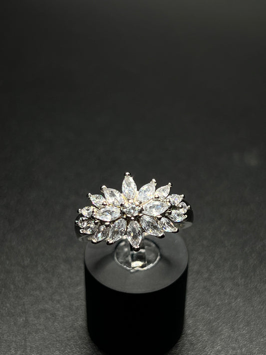 925 Sterling Silver Flower Ring