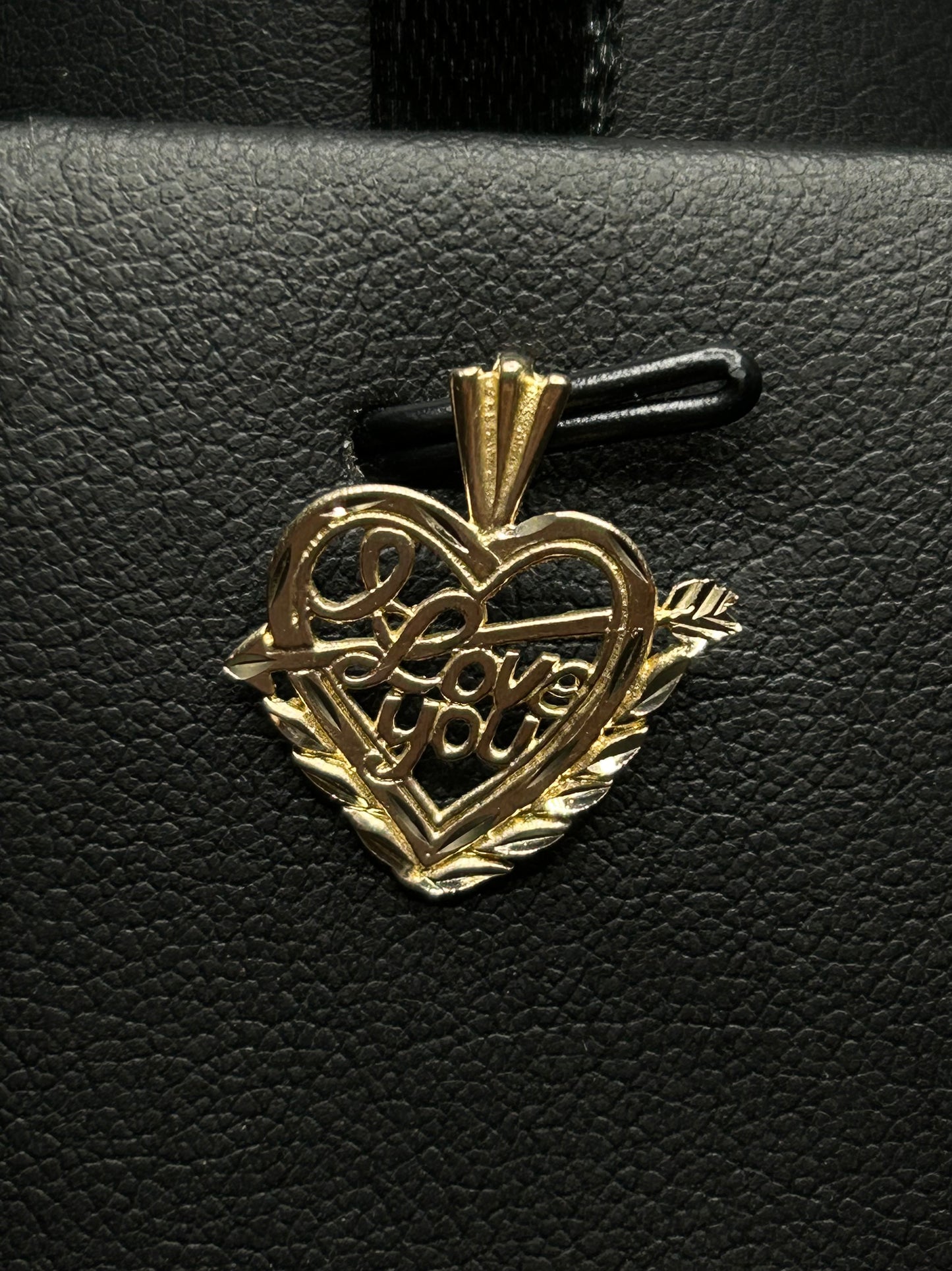 14Kt Gold “I Love You” Heart Pendant