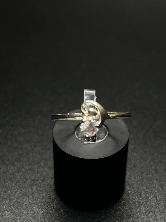 925 Sterling Silver Solitaire Heart Ring