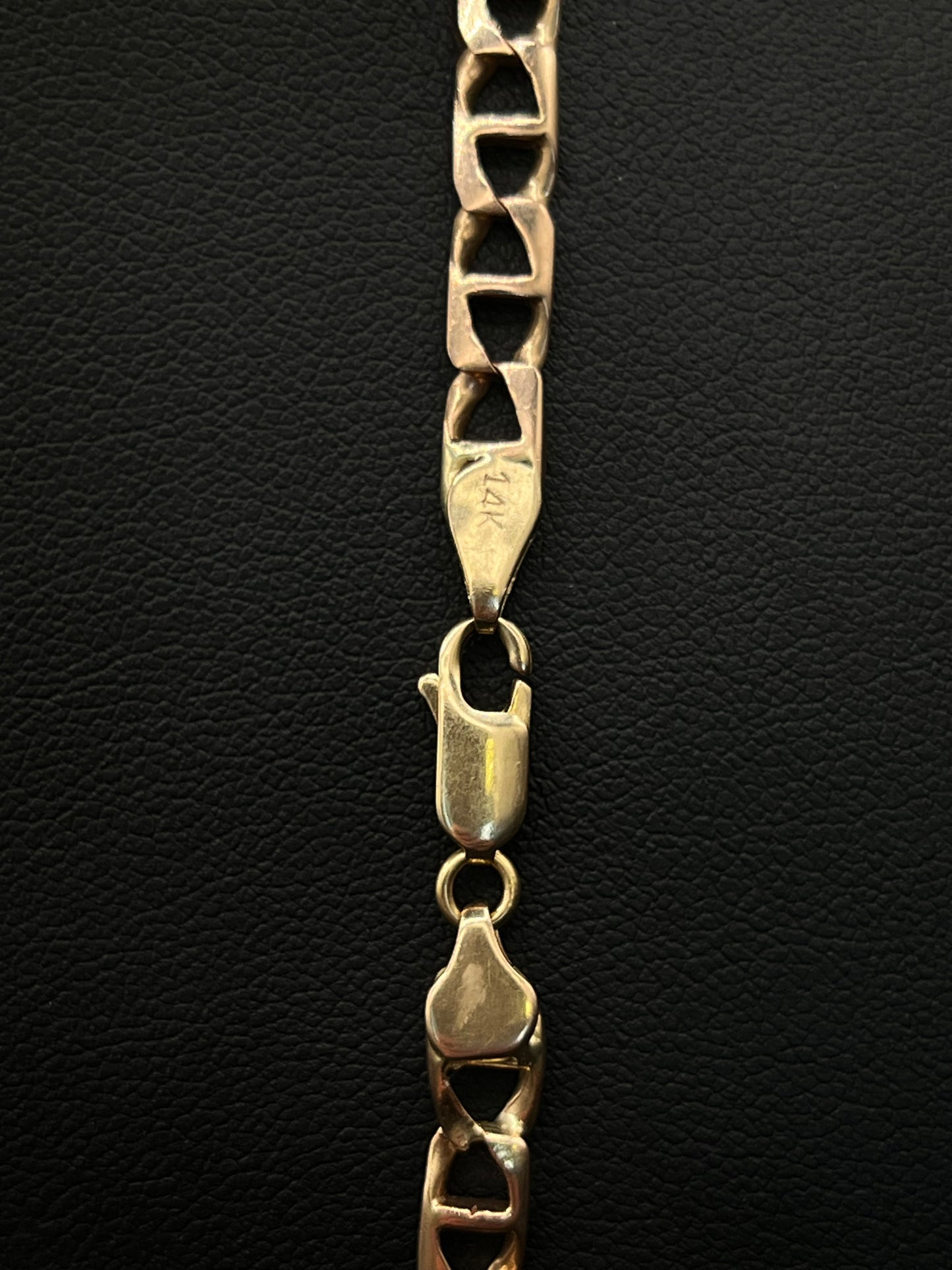 14Kt Gold 24” 4.9MM Mariner Link Chain