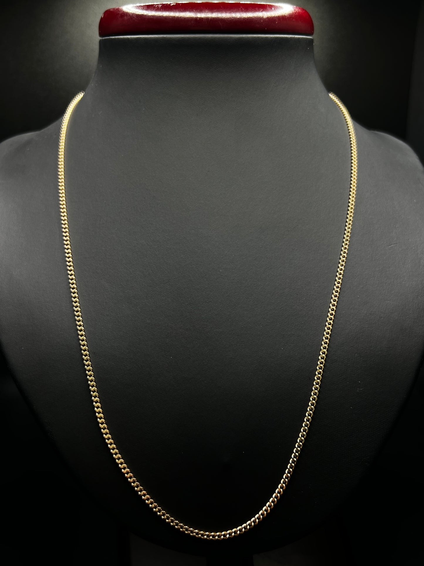 10Kt Gold 21” 2.2MM Cuban Link Chain