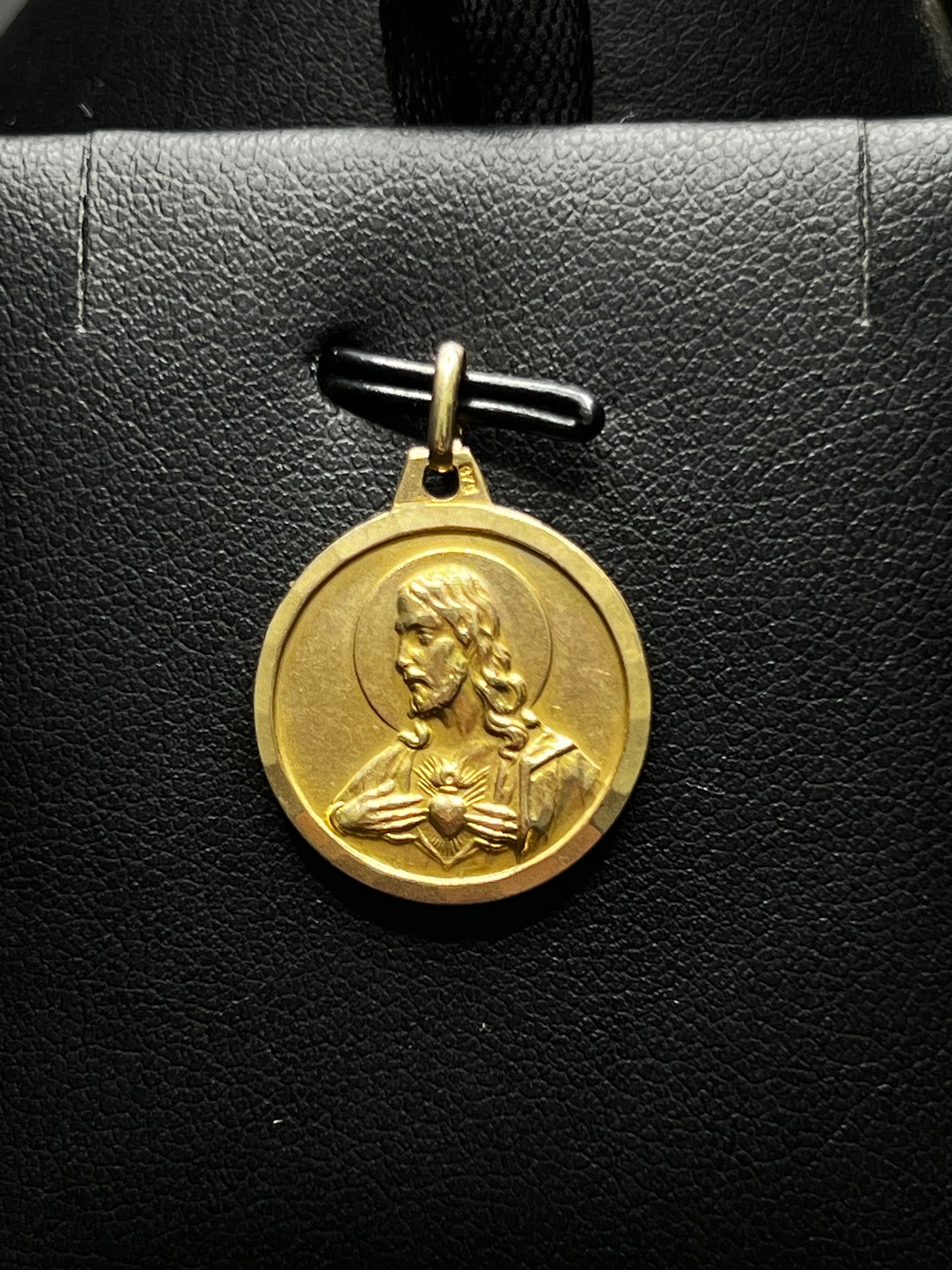 9Kt Gold Double Sided Jesus Pendant