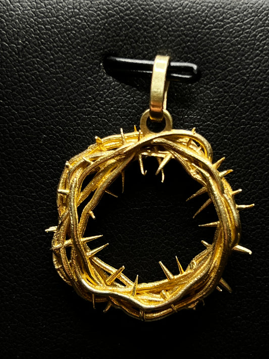 14Kt Gold Crown Of Thorns Pendant