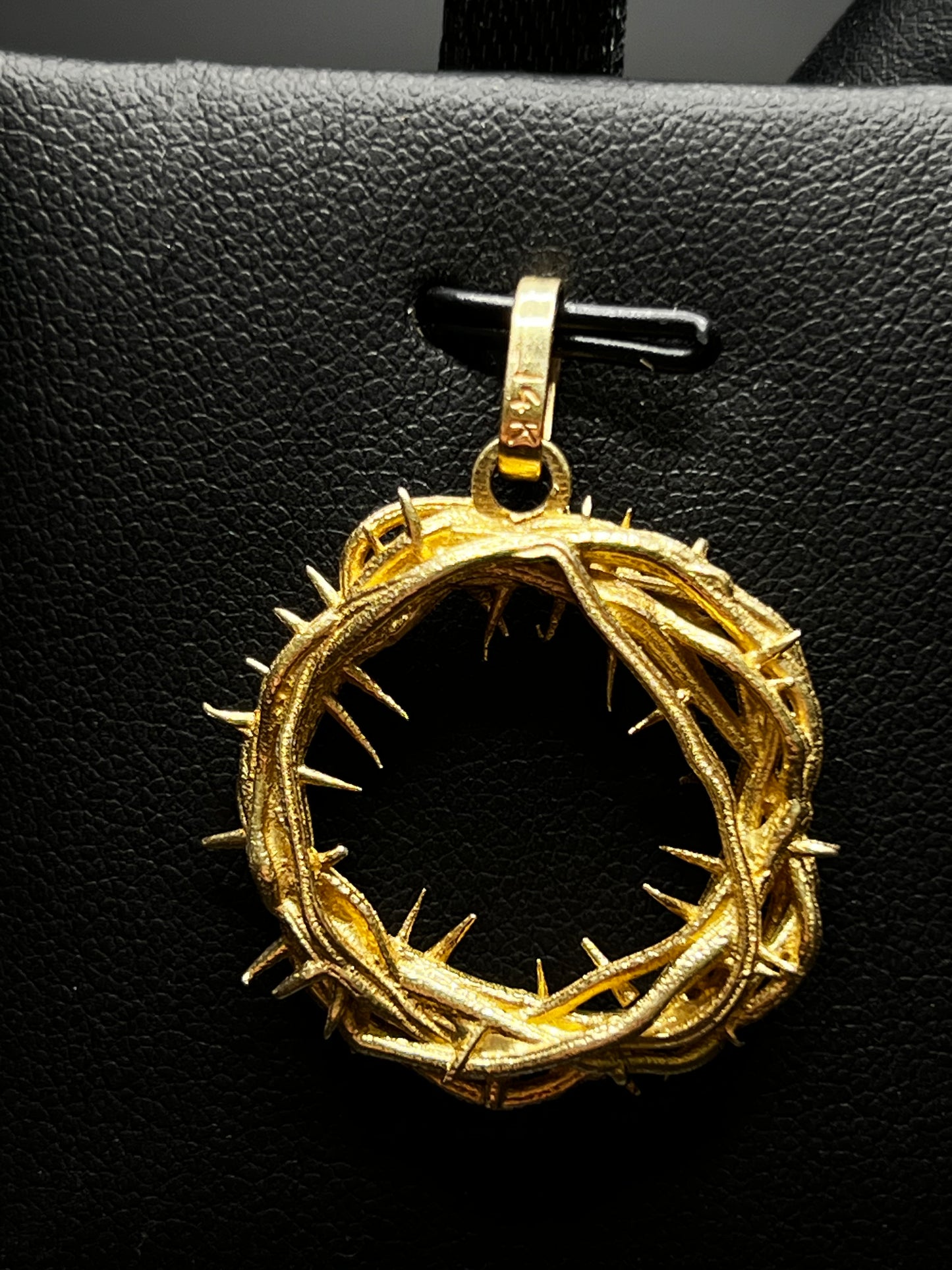 14Kt Gold Crown Of Thorns Pendant