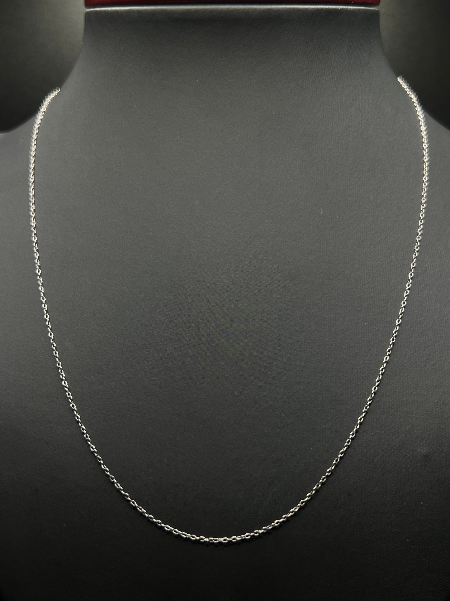 925 Sterling Silver 18” 1MM Belcher Link Chain