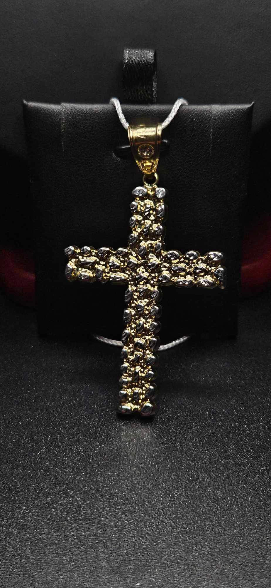 10Kt Gold Nugget Cross
