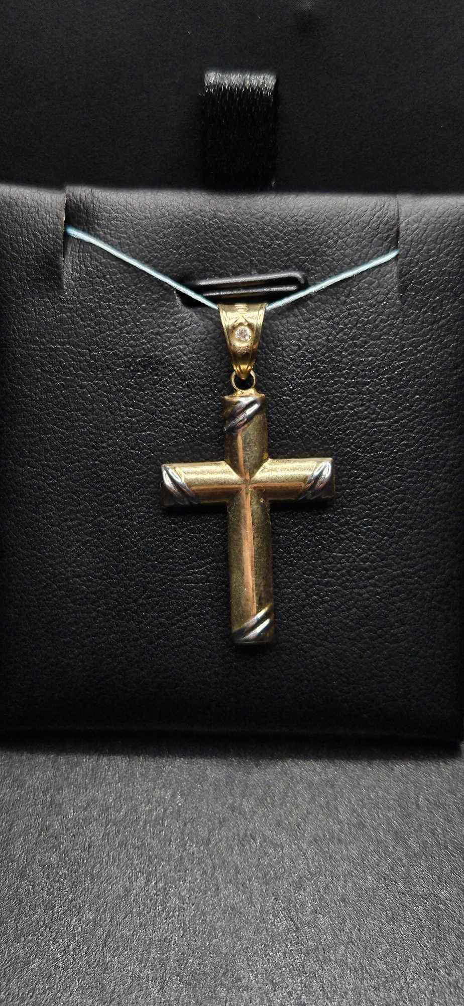 10Kt Gold Double Sided Cross Pendant