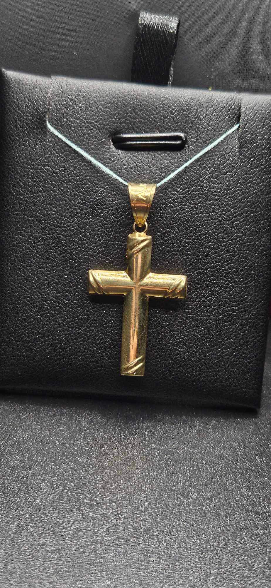 10Kt Gold Double Sided Cross Pendant