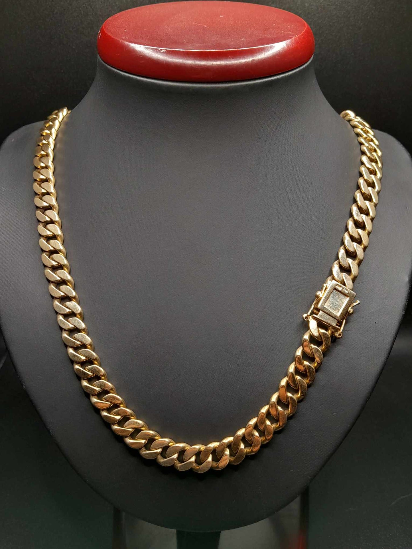 10Kt Gold 26" 10mm Cuban Link Chain