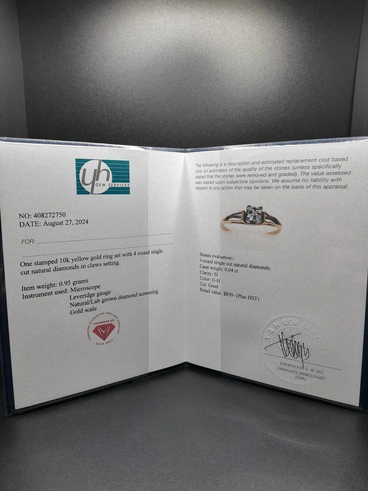 10Kt Gold Diamond Ring