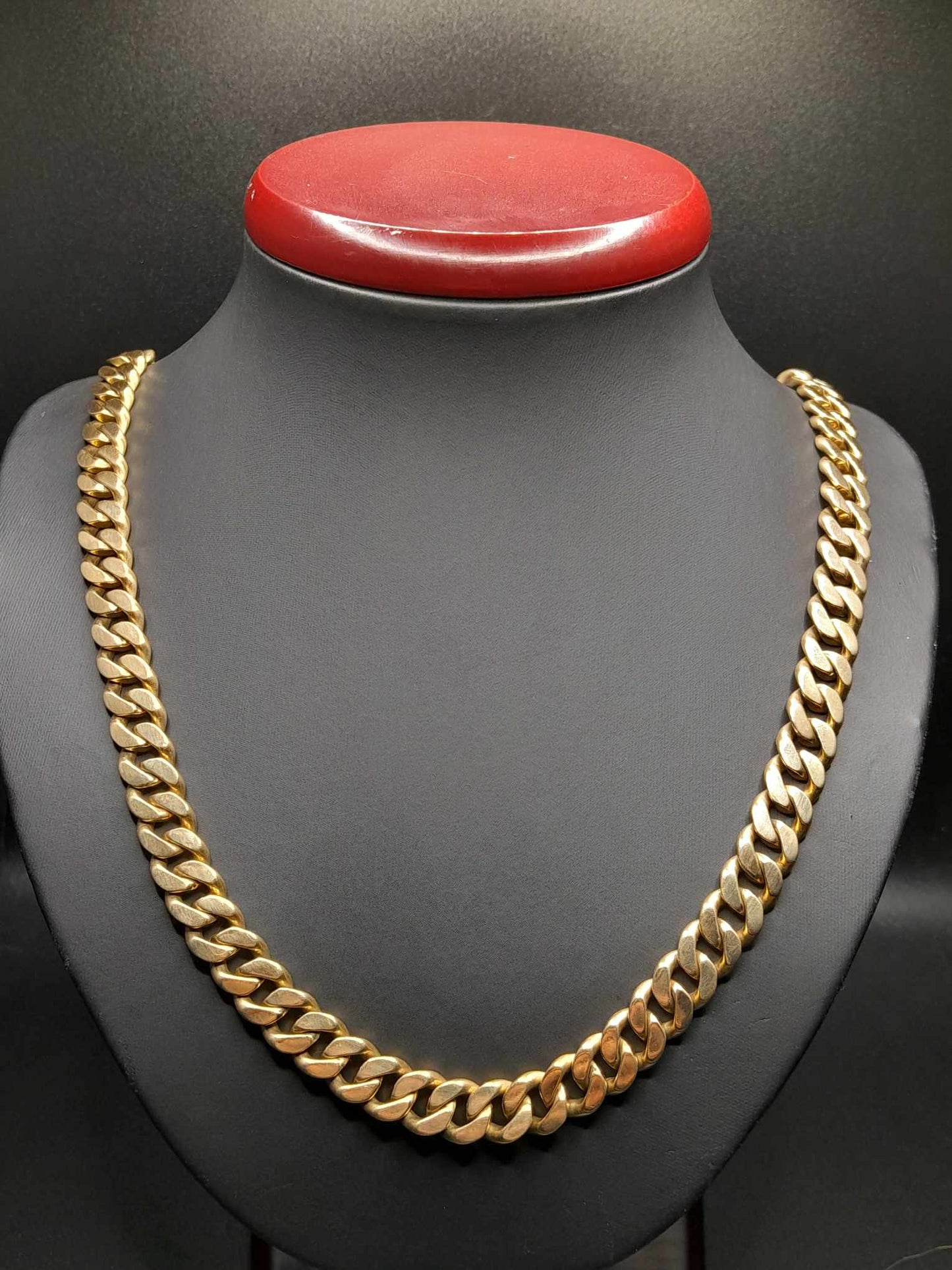 10Kt Gold 26" 10mm Cuban Link Chain