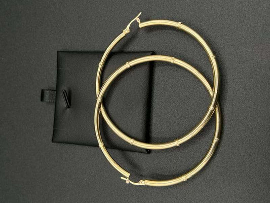 10Kt Gold 65.4MM Hoop Earrings