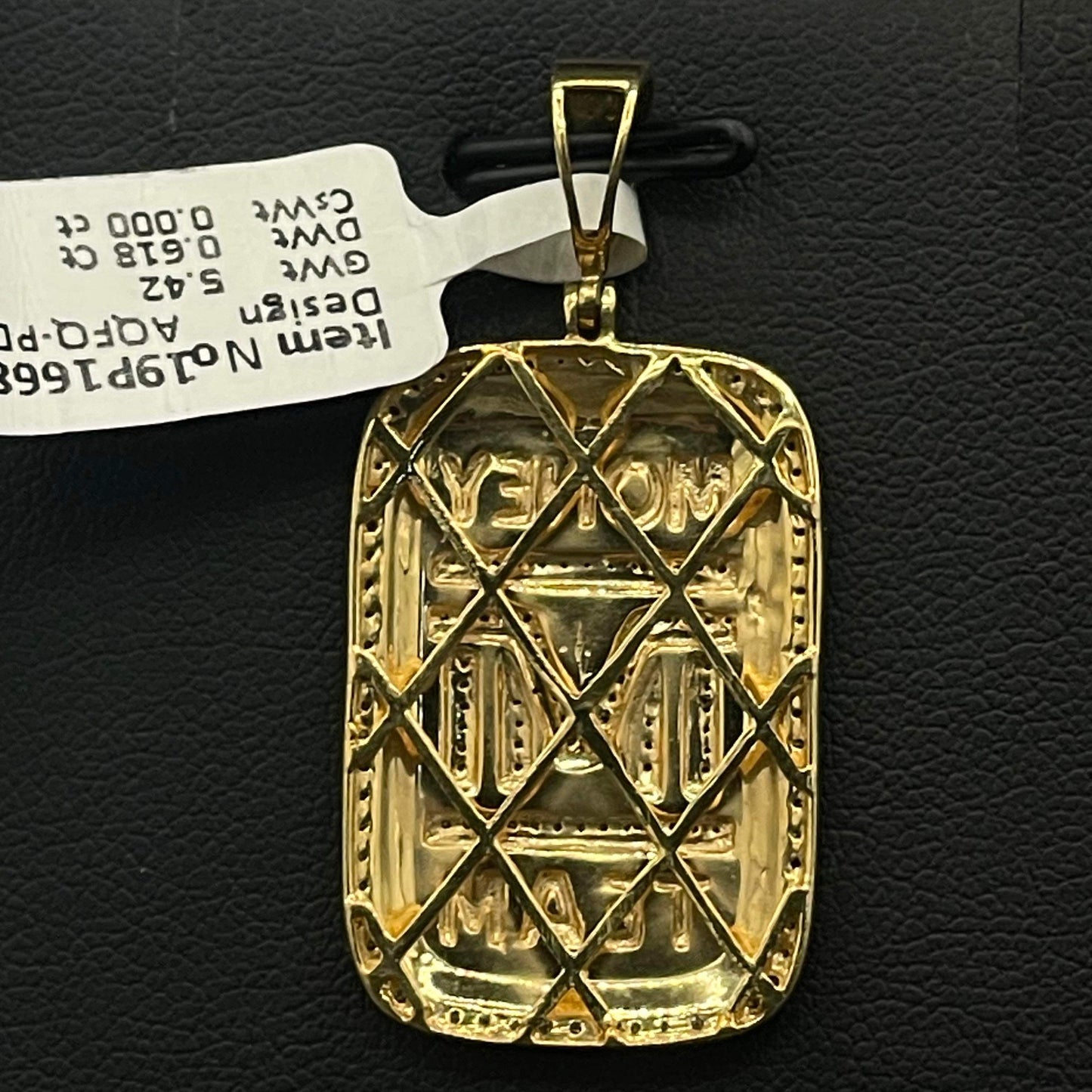 10Kt Gold Diamond Money Team Pendant