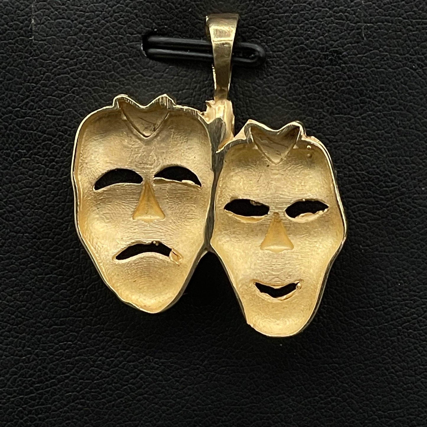 10Kt Gold Laugh Now Cry Later Pendant