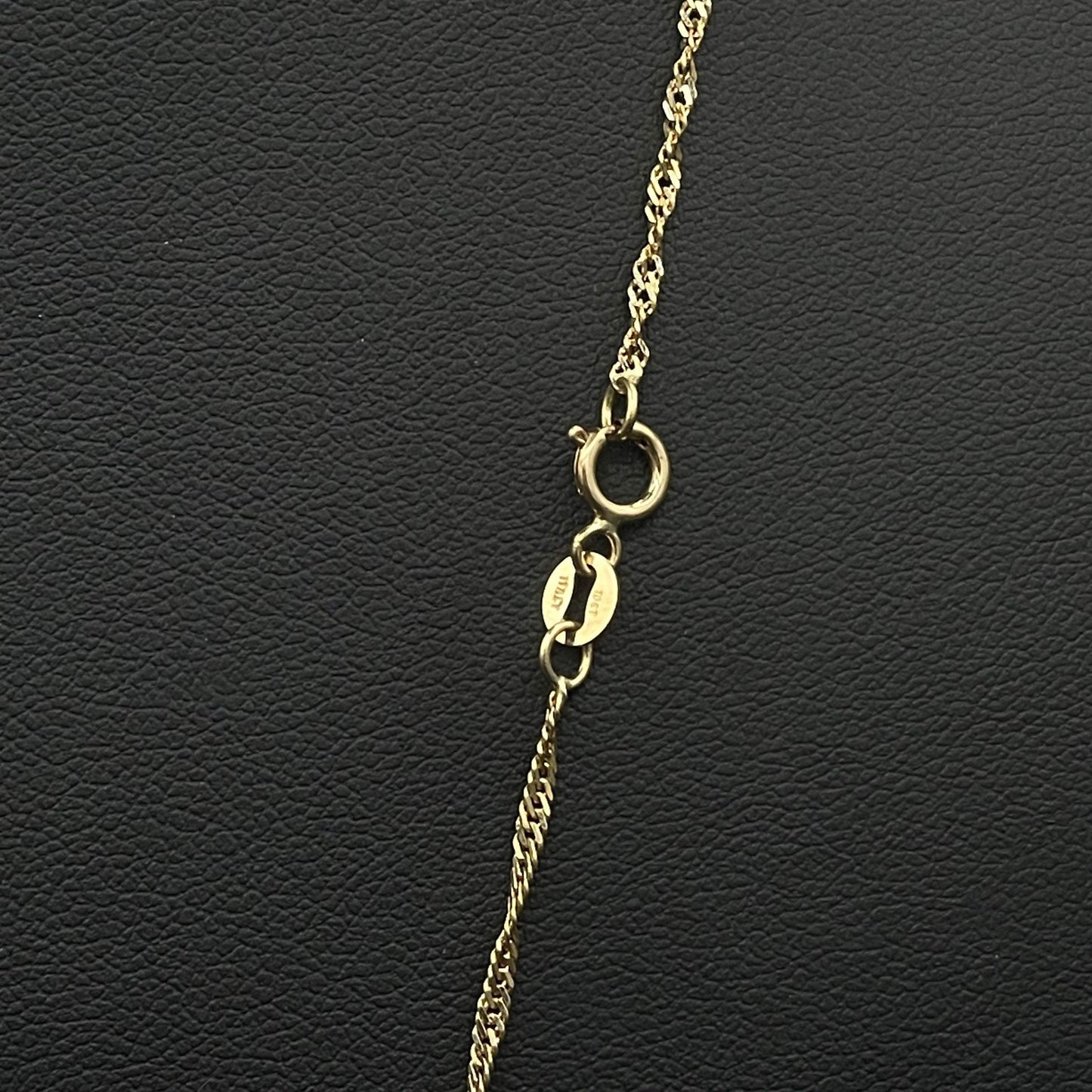 10Kt Gold 24” 0.3mm Singapore Link Chain