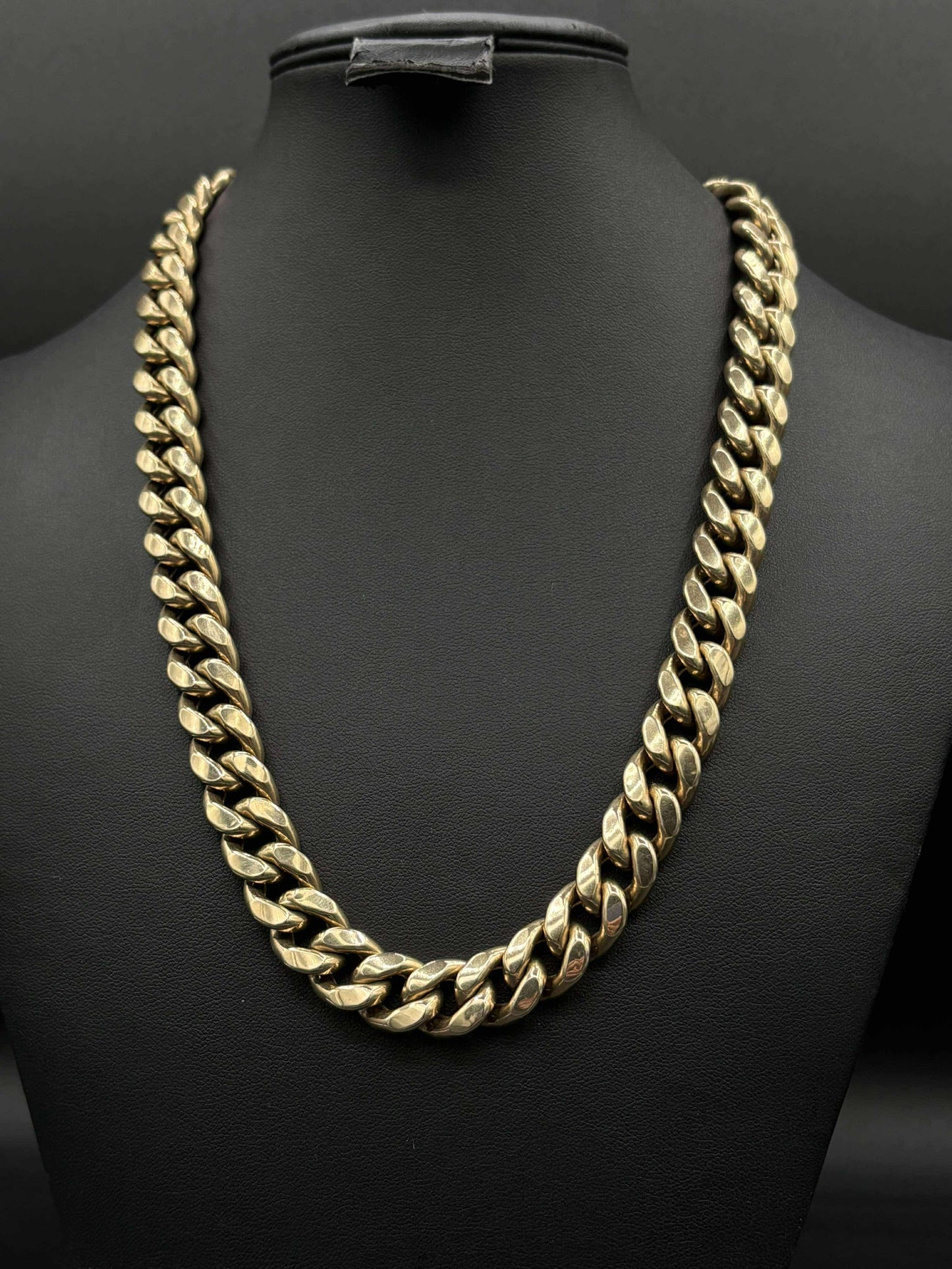 10Kt Gold 20" 13.5MM Cuban Link Chain