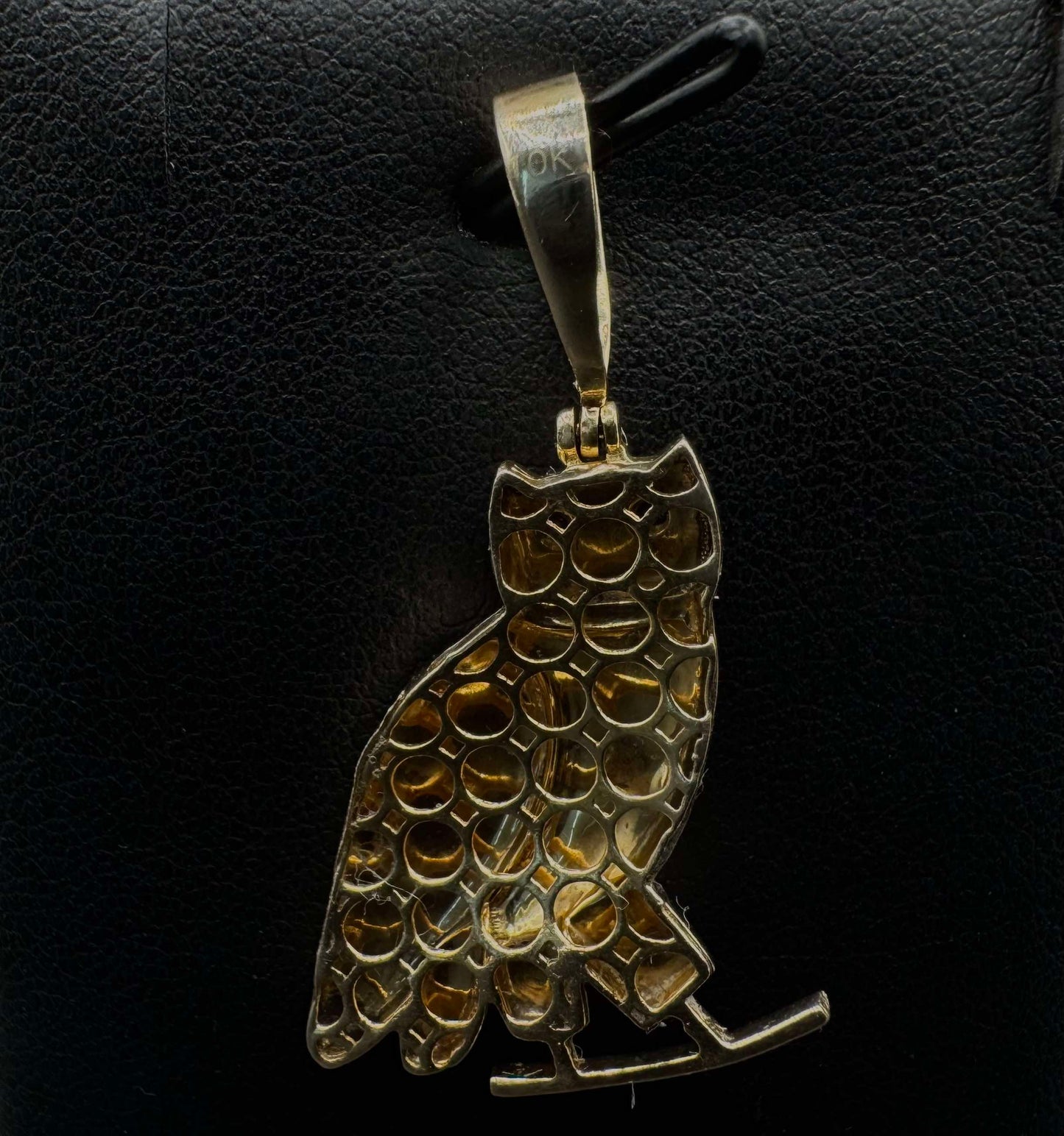 10Kt Gold Owl Pendant