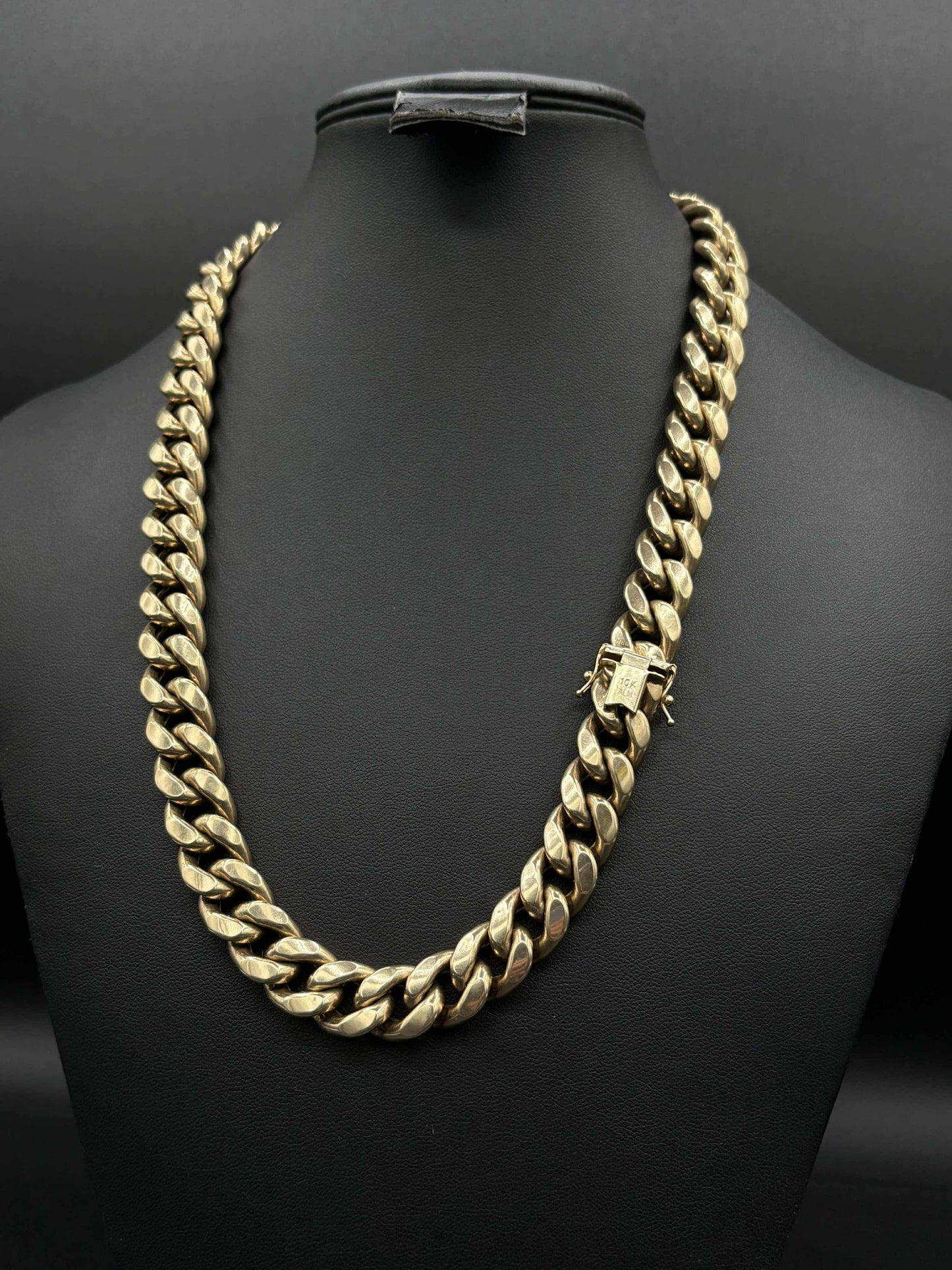 10Kt Gold 20" 13.5MM Cuban Link Chain