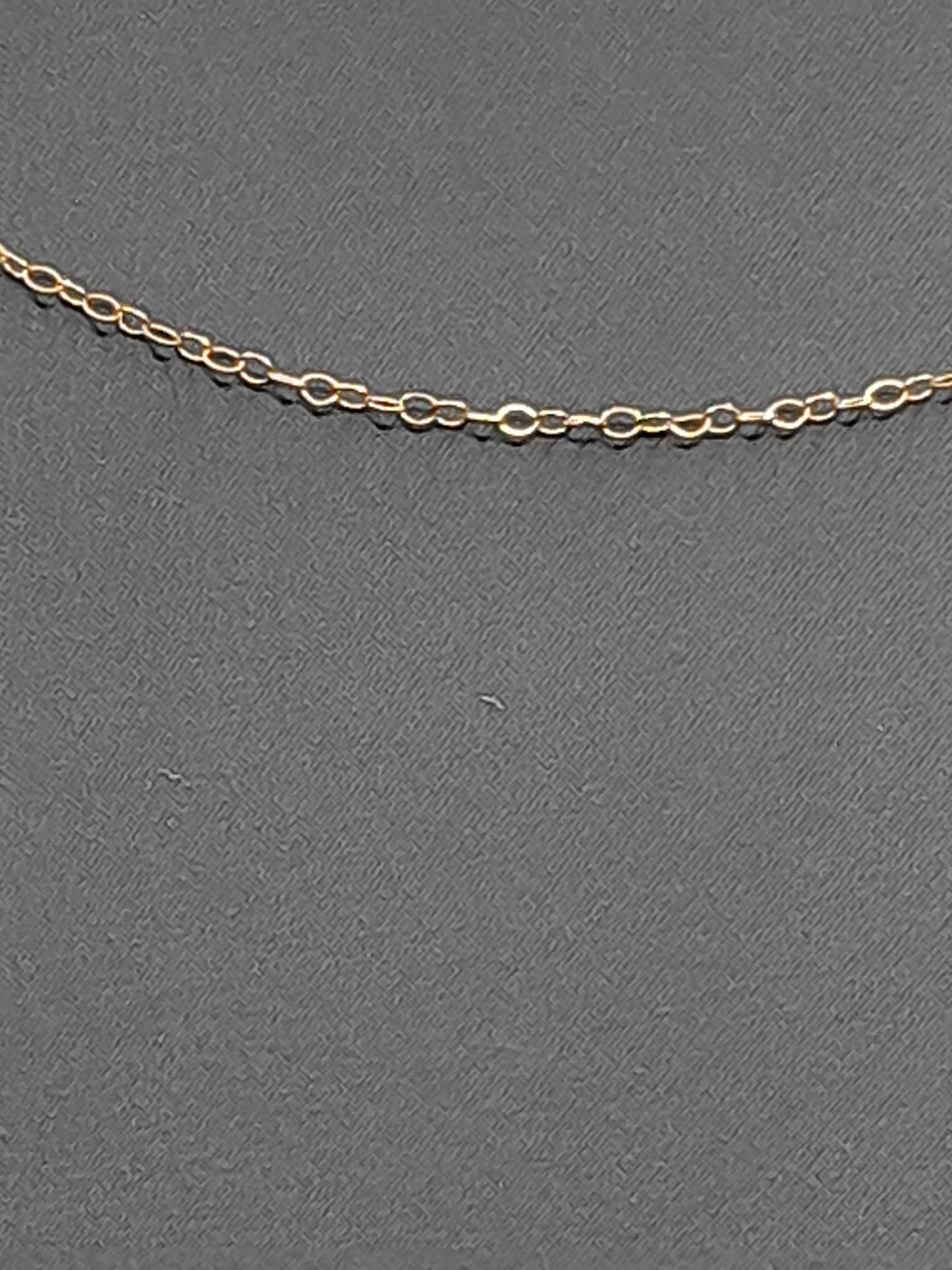 14Kt Gold 13" 1MM Belcher Link Chain