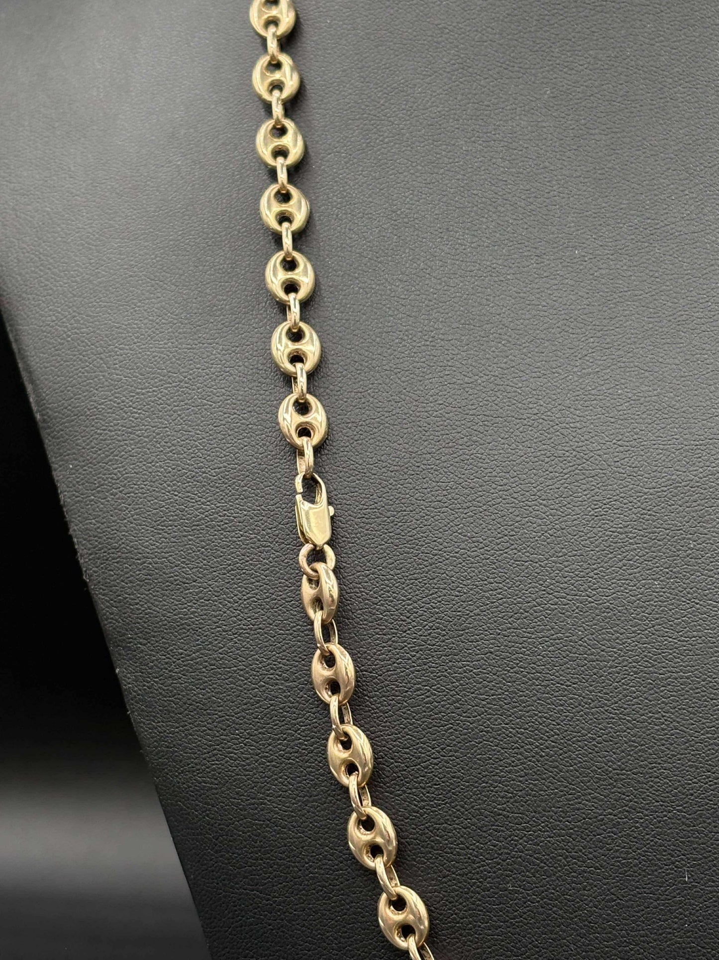 10Kt Gold 23" 7MM Unique Link Chain