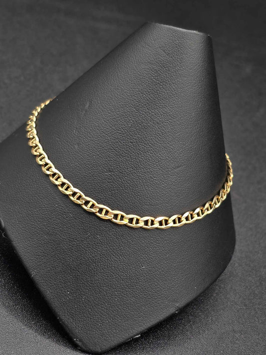 10Kt Gold Mariner Link Bracelet