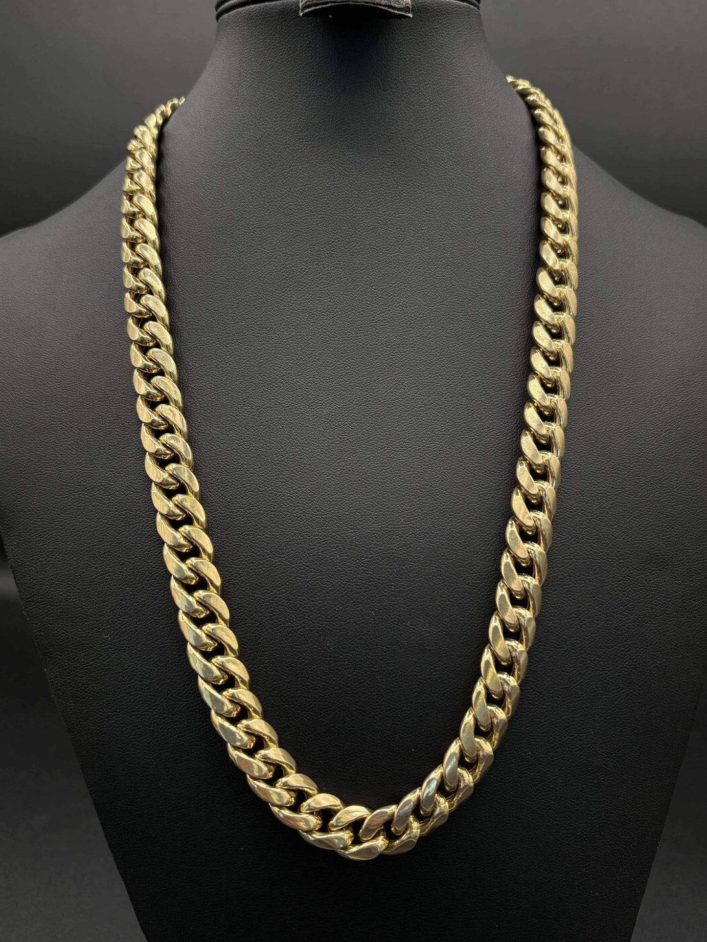 10Kt Gold 22" 11.3MM Miami Cuban Link Chain